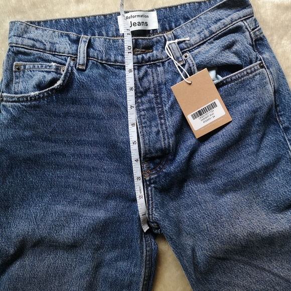 NWT Reformation jeans fawcett Sz 26 high - Picture 6 of 14
